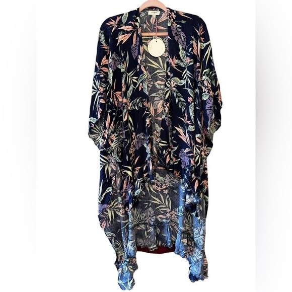 Umgee Other - Umgee Tropical Print Kimono Coverup S/ M